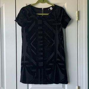 Velvet black formal dress